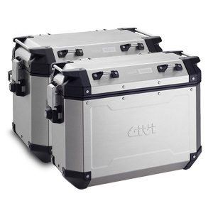 Givi New Outback OBKN48 and OBKN37 silver Side Cases