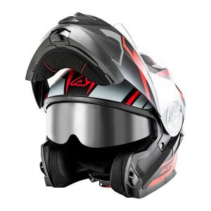 Acerbis Serel Modular Helmet Black Red