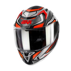Givi 50.9 Atomic Integral Helmet Black Matte Gray Red.
