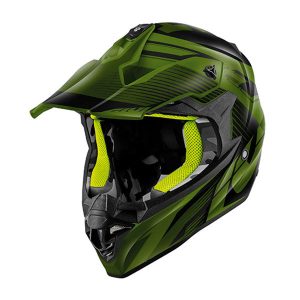 Givi Motocross Helmet 60.1 Fresh Black Green Matt