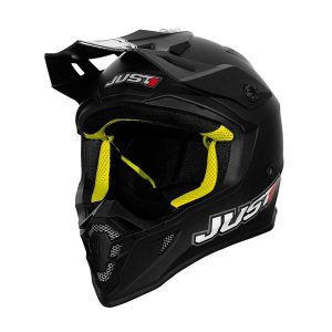 Motocross Helmet Just1 J38 Solid Matte Black