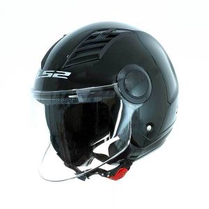 Jet Helmet Ls2 OF562 AirFlow Brilliant Black
