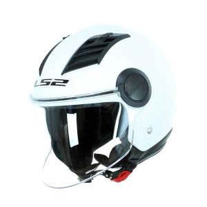 LS2 OF562 AirFlow Jet Helmet White