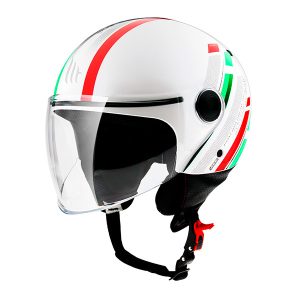 Jet MT Street Scope Helmet White Red