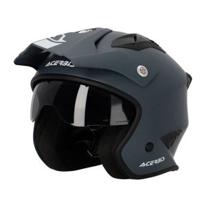 Jet Acerbis Jet Aria 22-06 matte gray helmet