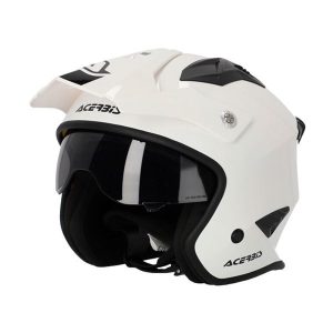 Acerbis Aria Jet helmet in white with glossy finish