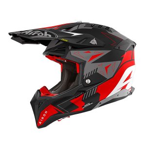 Motocross Helmet Airoh Aviator 3 Spin Matte Red