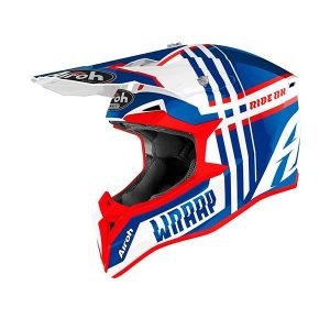 Airoh Wraap Broken Blue Child Helmet