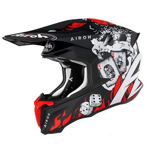 Motocross Helmet Airoh Twist 2.0 Hell Black Red Matt