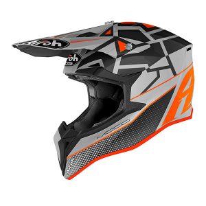 Airoh Wraap Mood Orange Motocross Helmet