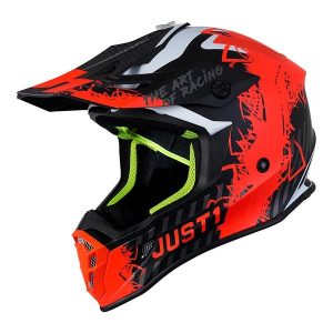 Just1 Motocross Helmet J38 Mask Orange Black