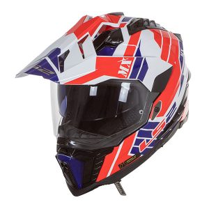 LS2 MX701 Explorer Atlantis Trail Helmet White Red Blue