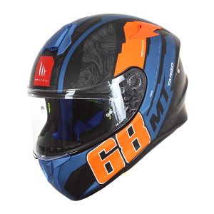 MT Targo Pro Welcome D4 Integral Helmet Orange Fluorescent Matt