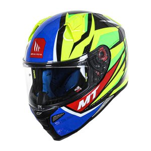 Full face MT Revenge 2 Kley A3 Yellow Fluor Gloss Helmet
