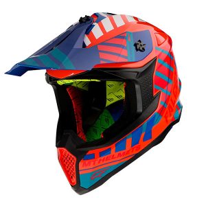 MT MX802 Falcon Energy B14 Fluorescent Orange Motocross Helmet