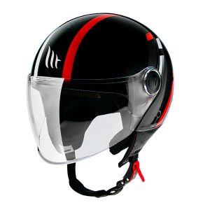Jet MT Street Scope Helmet Black Red