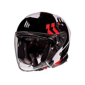 Jet Helmet MT Thunder 3 Sv Venus A5 white-red-black