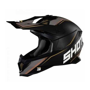 Shot Lite Prism Motocross Helmet Black Gold