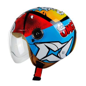 Child Helmet Axxis Puppy B103D Comic A5 Bright Red