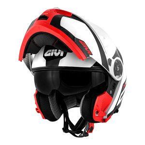 Givi X.21 Challenger Spirit White Black Red Modular Helmet