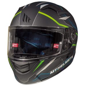 Integral Helmet Black Green MT KRE SV Intrepid C1