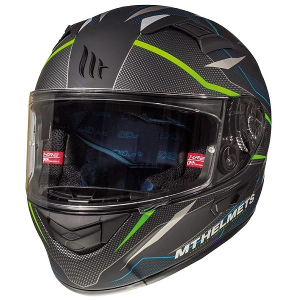 Integral Helmet Black Green MT KRE SV Intrepid C1