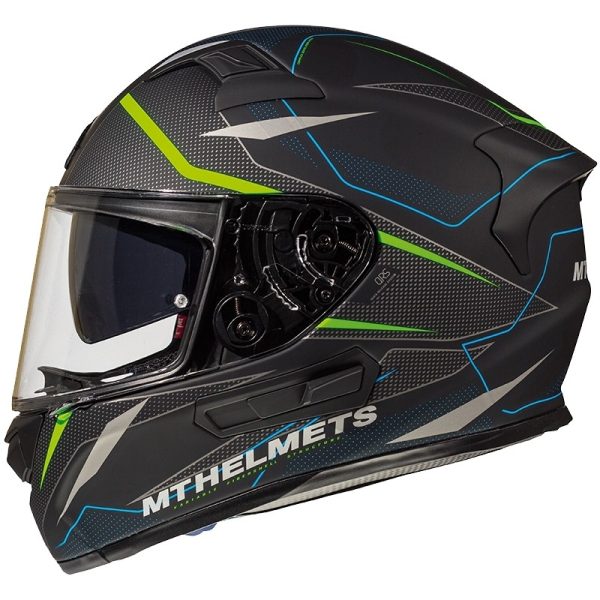 Integral Helmet Black Green MT KRE SV Intrepid C1 - Image 3